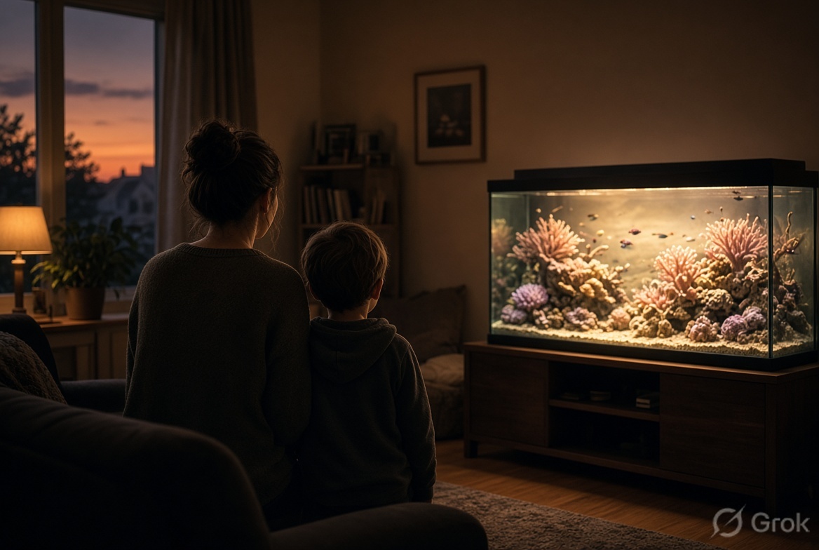 Watching the tank together